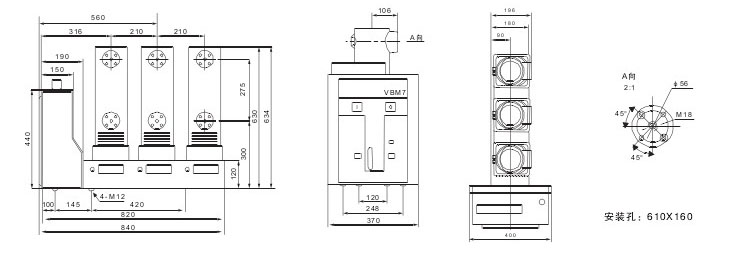 VS1-12C戶外真空斷路器技術參數及規格含義